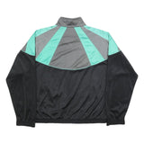 PUMA Womens Black & Grey Aqua Zip Polyester Track Jacket M Sportswear