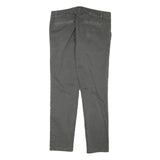 IMPERIAL Mens Cotton Blend Grey Slim Straight Trousers W32 L30 Formal Casual