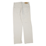 CALVIN KLEIN JEANS Mens Regular Fit Beige Denim Jeans W32 L32 Casual Zip Cotton