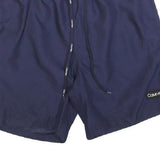 CALVIN KLEIN Mens Navy Blue Casual Shorts M W30 Drawstring Comfort