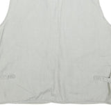 OKYES Mens Grey Cotton Blend Utility Jacket XL Pocket Zip Front Casual Style