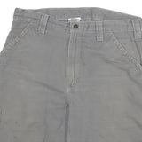 CARHARTT Mens Shorts Grey Casual Cargo Cotton Blend XL W34 Workwear