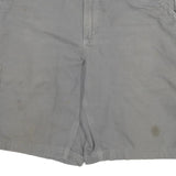 CARHARTT Mens Shorts Grey Casual Cargo Cotton Blend XL W34 Workwear