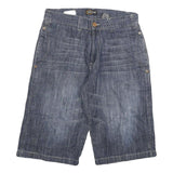 INSCENE Mens Shorts Blue Denim Casual L W30 Cotton Blend Comfortable Style