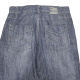 INSCENE Mens Shorts Blue Denim Casual L W30 Cotton Blend Comfortable Style