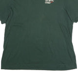 NIKE Mens Green Athletic Club T-Shirt 2XL Short Sleeve Crew Neck Cotton