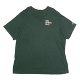 NIKE Mens Green Athletic Club T-Shirt 2XL Short Sleeve Crew Neck Cotton
