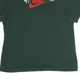 NIKE Mens Green Athletic Club T-Shirt 2XL Short Sleeve Crew Neck Cotton