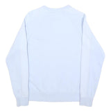 ADIDAS Womens White Cotton Blend Crew Neck UK 8 Sweatshirt Classic Trefoil