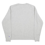 CHAMPION Mens Grey Crew Neck M Cotton Blend Pullover Sweatshirt