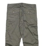 CREST Womens Shorts Grey Cargo Casual M W28 Cotton Blend Drawstring