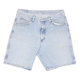 WRANGLER Mens Shorts Blue Casual Denim L W34 Cotton Blend Summer Wear