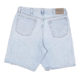 WRANGLER Mens Shorts Blue Casual Denim L W34 Cotton Blend Summer Wear