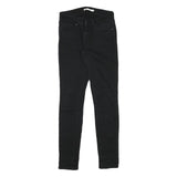 LEVI'S Womens Jeans Black Slim Skinny Denim W24 L28 Zip Cotton Blend