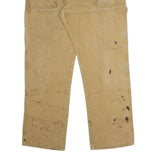 DICKIES Mens Jeans Beige Regular Straight Denim W36 L32 Workwear Utility