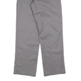 DICKIES Mens Cotton Blend Grey Regular Straight Trousers W32 L30 Workwear