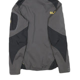 JACK WOLFSKIN Womens Black & Grey Outdoor Jacket XS Polyester Blend Zip Hooded