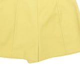 RED VALENTINO Womens Yellow Skort Short Woven Polyester Blend Size S Summer