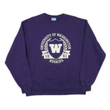 CHAMPION Mens Purple University Of Washington Crew Neck L Huskies Sweatshirt