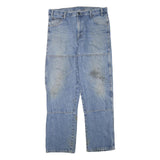 DICKIES Mens Jeans Blue Regular Straight Denim Medium W36 L33 Workwear