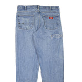 DICKIES Mens Jeans Blue Regular Straight Denim Medium W36 L33 Workwear