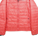 COLUMBIA Womens Red Outdoor Jacket XL Polyester Puffer Zip Lightweight Warm
