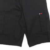 LEE COOPER Mens Black Cargo Shorts M W34 Casual Cotton Cotton Pockets
