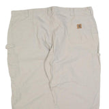 CARHARTT Mens Cotton Blend Beige Regular Fit Straight Leg Trousers W48 L27