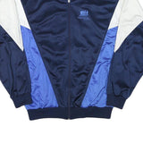 FRANK SHORTER Mens Navy & Blue Sports Jacket XL Polyester Blend Zip Track Top