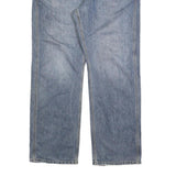 CARHARTT Mens Relaxed Jeans Blue Denim W42 L34 Cotton Blend Zip Casual Workwear