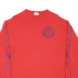 HANES Mens Red Mammoth Mountain Graphic Long Sleeve Crew Neck XL Ski T-Shirt
