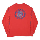 HANES Mens Red Mammoth Mountain Graphic Long Sleeve Crew Neck XL Ski T-Shirt