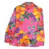 JONES NEW YORK Womens Pink Floral Shirt Long Sleeve Collared M Cotton