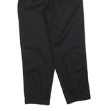 BASIC EDITIONS Womens Cotton Blend Black Regular Fit Straight Trousers W28 L30