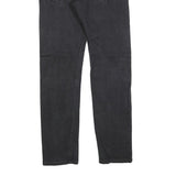 LEVI'S 502 Mens Jeans Black Slim Skinny Denim Medium W30 L32 Stylish Zip