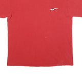 REEBOK Mens Red Graphic T-Shirt M Short Sleeve Crew Neck Cotton Blend Casual