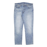 LEVI'S 511 Slim Mens Jeans Blue Cotton Denim Light W36 L30 Stylish Faded