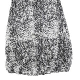 BY MALENE BIRGER Womens Black White Floral Silk Bubble Mini Dress S Elegant Chic