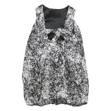 BY MALENE BIRGER Womens Black White Floral Silk Bubble Mini Dress S Elegant Chic