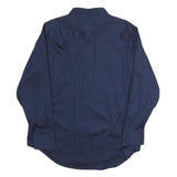 CALVIN KLEIN Mens Blue Shirt L Cotton Blend Classic Fit Long Sleeve Stylish