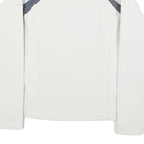 COLUMBIA Womens White & Grey Softshell Jacket M Polyester Blend Zip Outdoor