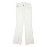 DIESEL Womens Regular Fit White Jeans Cotton Blend Zip W29 L33 Classic Stylish