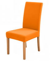 Anyseat Orange Velvet Dining Chair Cover – Plush Stretchable Slipcover for Kitchen & Dining Room Chairs