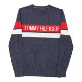 Vintage blue Age 15 Tommy Hilfiger Jumper - boys medium