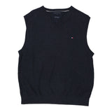 Vintage navy Tommy Hilfiger Sweater Vest - mens large