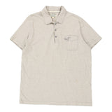 Vintage beige Ralph Lauren Polo Shirt - mens large