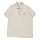 Vintage beige Ralph Lauren Polo Shirt - mens large