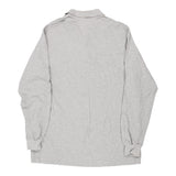 Vintage grey Lacoste Long Sleeve Polo Shirt - mens large