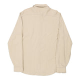 Vintage beige Ralph Lauren Long Sleeve Polo Shirt - mens large