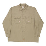 Dickies Shirt - XL Beige Polyester Blend